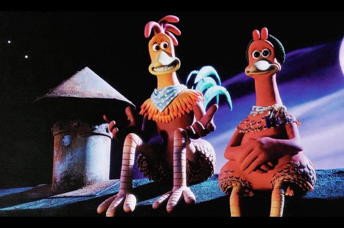 Contoh animasi stop motion chicken run